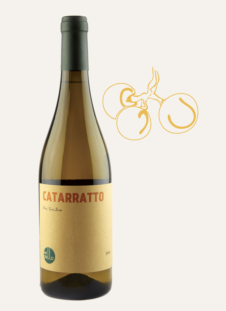 Vino Catarratto Bio-6 Botellas-Del Grillo