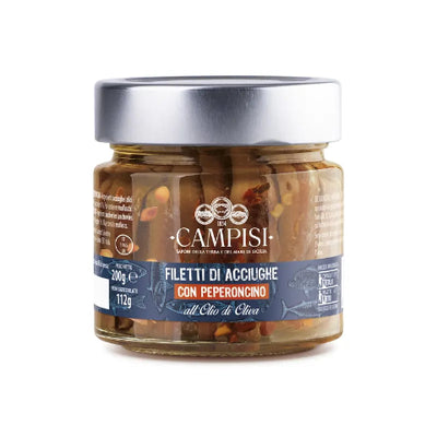Filetti di Acciughe con Peperoncino - Campisi Conserve