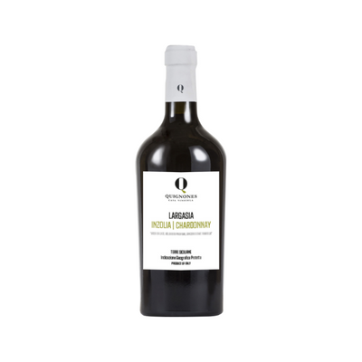 Vin Blanc Largasia Inzolia et Chardonnay IGP Terre Siciliane - 6 Bouteilles - Quignones Casa Vinicola Sicilia
