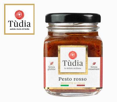 Pesto rouge sicilien sans gluten - Tudia