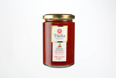 Sugo di Pomodoro Siciliano con Acciuga e Finocchietto Senza Glutine - Tudia