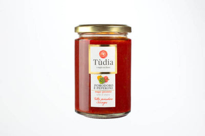 Sugo Siciliano di Pomodoro e Peperoni Senza Glutine - Tudia