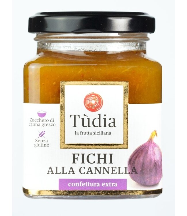 Confettura Extra Siciliana di Fichi alla Cannella Senza Glutine  - Tudia