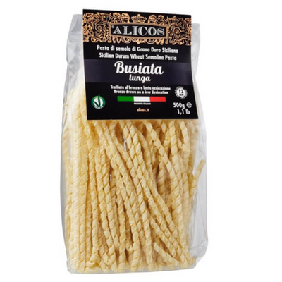 Pâtes de semoule de blé dur longue sicilienne Busiata - Alicos