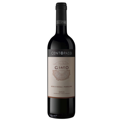Giato Nero D'Avola Wein - Perricone Sicilia Doc - 6 Flaschen - Einhundert Schritte
