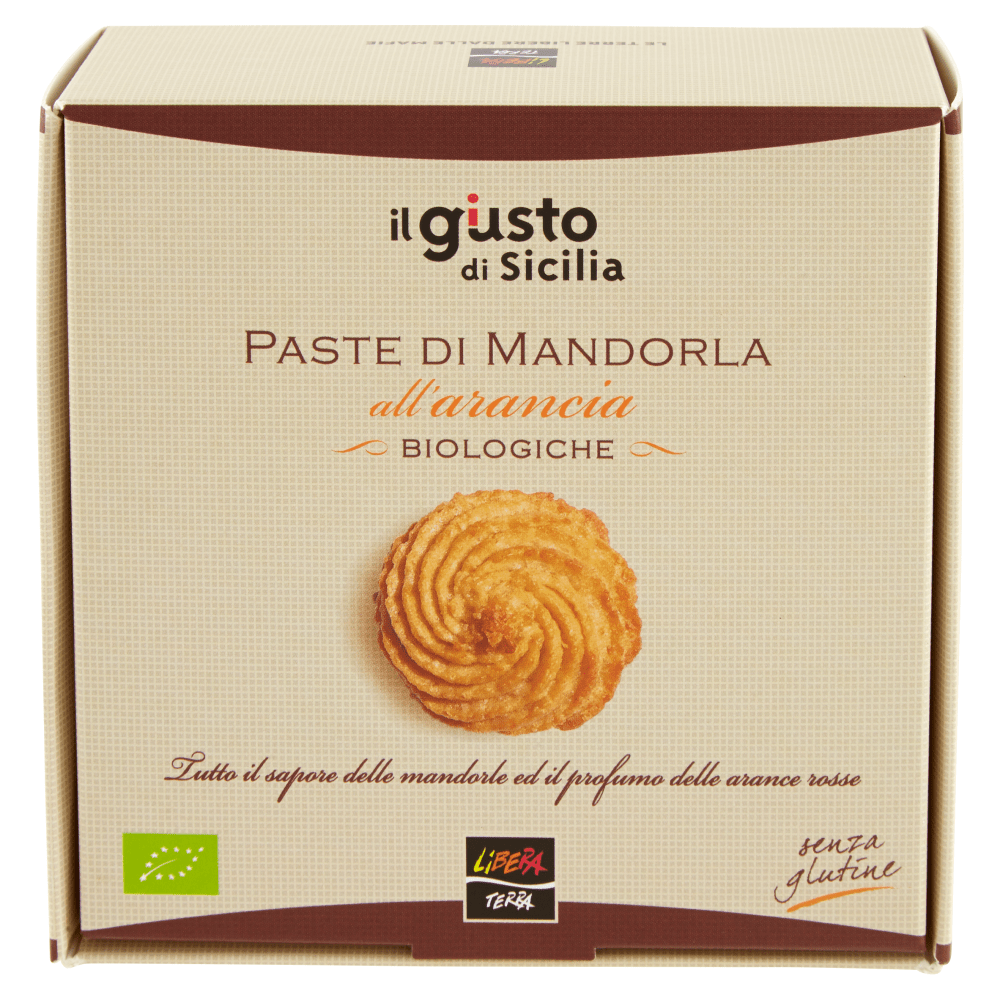 Biscotti Paste di Mandorla all’Arancia Bio Senza Glutine - Libera Terra