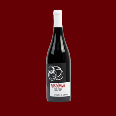 6 Botellas de Rosso Vivo Nero d'Avola Doc Sicily - Cantine Vinci