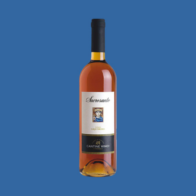 6 Bouteilles de Vin Fortifié Blanc Sacrosanto Sicile - Cantine Vinci