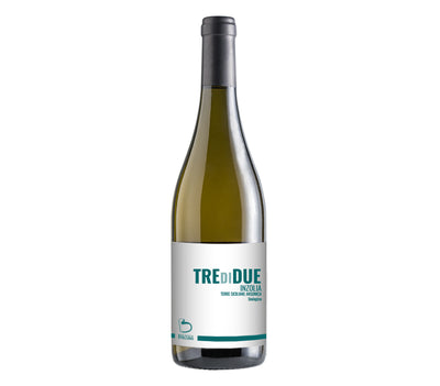 6 Bottles of Sicilian White Wine Tre di Due Inzolia Bio - Biologica Stellino