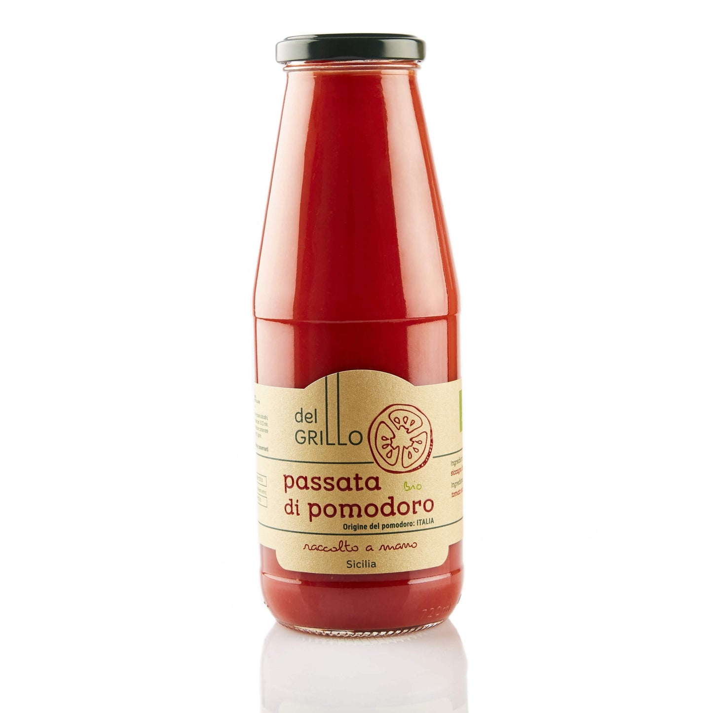 Purée de tomates siciliennes bio - Del Grillo