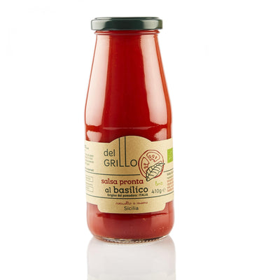 Ready Sauce with Organic Sicilian Basil - Del Grillo 