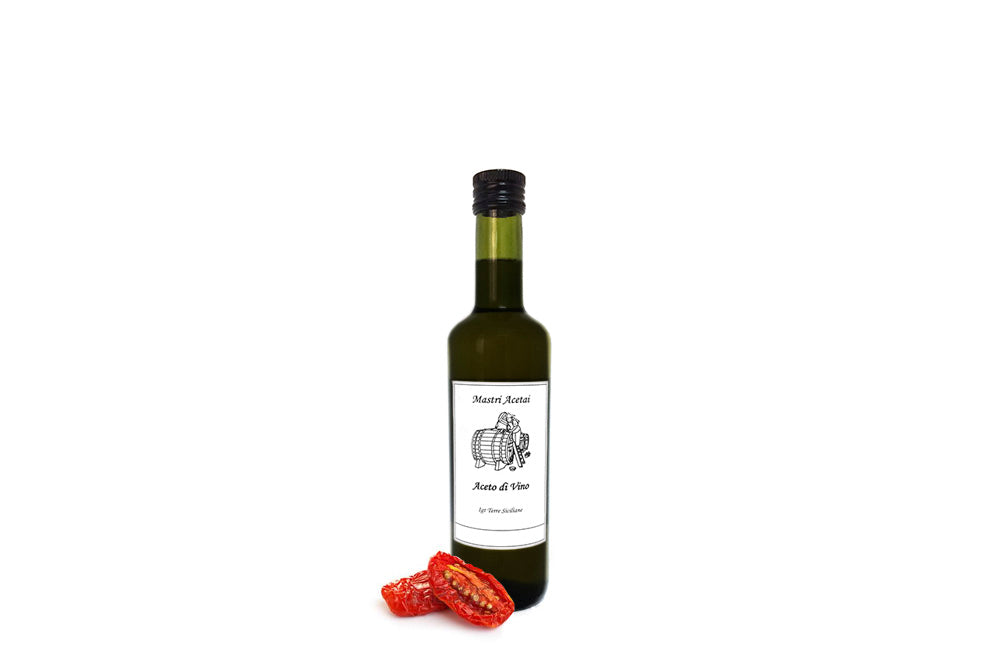Vinaigre sicilien Nero d'Avola aux tomates séchées - Mastri Acetai
