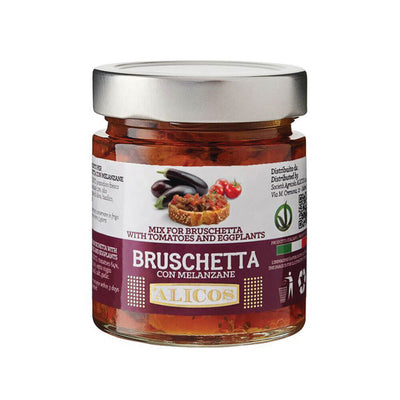 Sicilian Bruschetta with Aubergines - Alicos