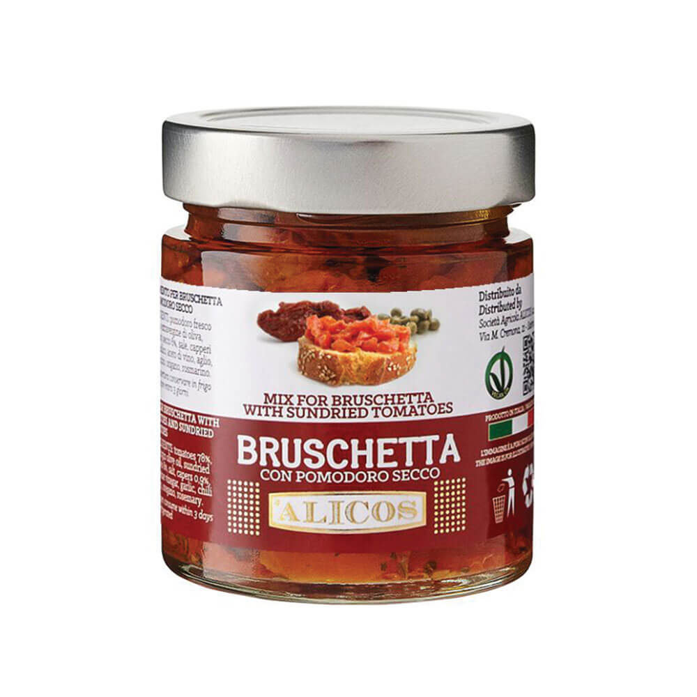 Sizilianische Bruschetta mit getrockneten Tomaten - Alicos