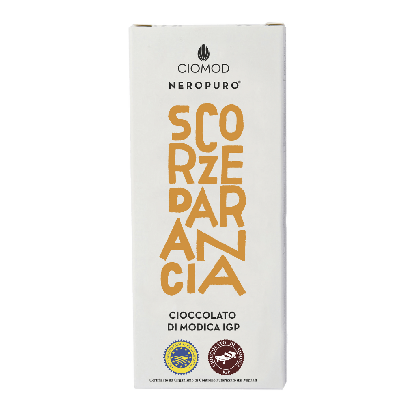Cioccolato di Modica Igp Scorze d'Arancia - Ciomod