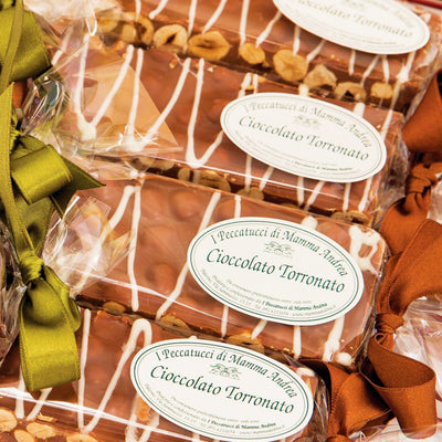 Nougat Chocolate with Milk and Hazelnuts – Mamma Andrea's Peccatucci
