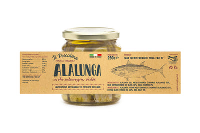 Fillets of Mediterranean Alalunga in Extra Virgin Olive Oil - il Pescatore - Gustosi Sentieri