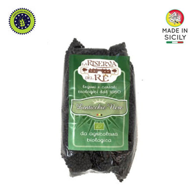 Organic Black Sicilian Lentils - La Riserva del Re