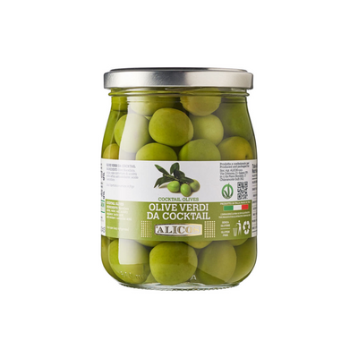 Sicilian Green Cocktail Olives - Alicos