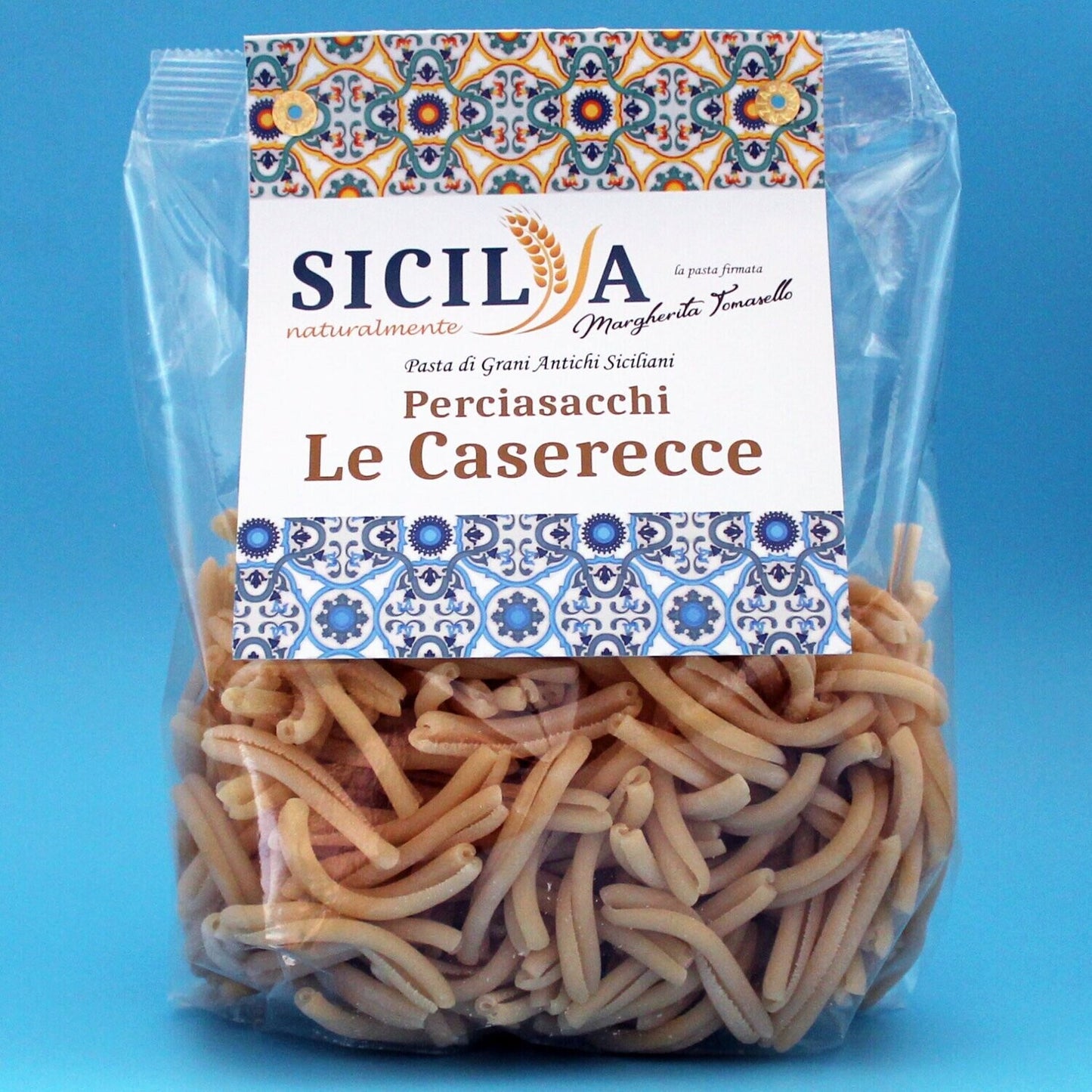 Pasta Caserecce di Grani Antichi Siciliani Perciasacchi - Sicilia Naturalmente