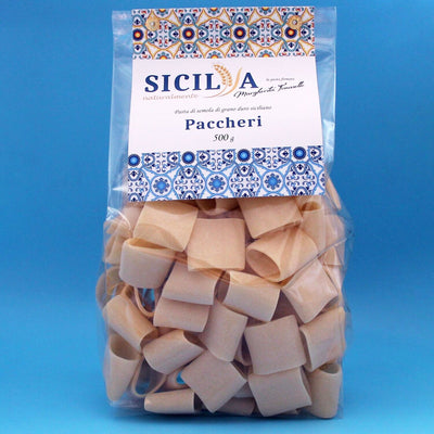 Paccheri de trigo duro siciliano - Naturally Sicily