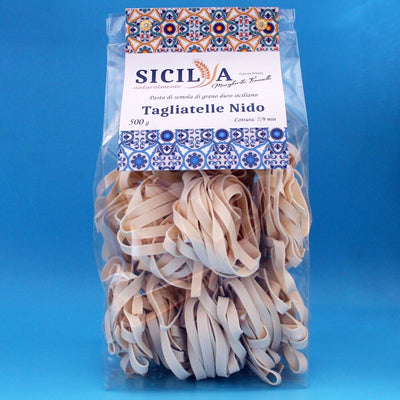 Pasta Tagliatelle Nest of Sicilian Durum Wheat - Sicily Naturally