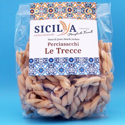 Pâtes tressées de grains anciens siciliens Perciasacchi - Sicily Naturally