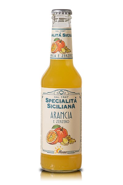 Sizilianische Spezialität Orange und Ingwer - 24 Flaschen - Bona Drinks