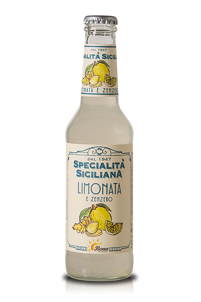 Sicilian Specialty Lemonade and Ginger - 24 Bottles - Bona Drinks