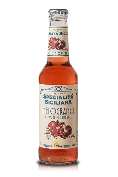 Sizilianische Spezialität Granatapfel und Holunderblüte - 24 Flaschen - Bona Drinks