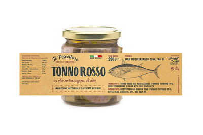 Roter Thunfisch aus dem Mittelmeer in nativem Olivenöl extra - il Pescatore - Gustosi Sentieri